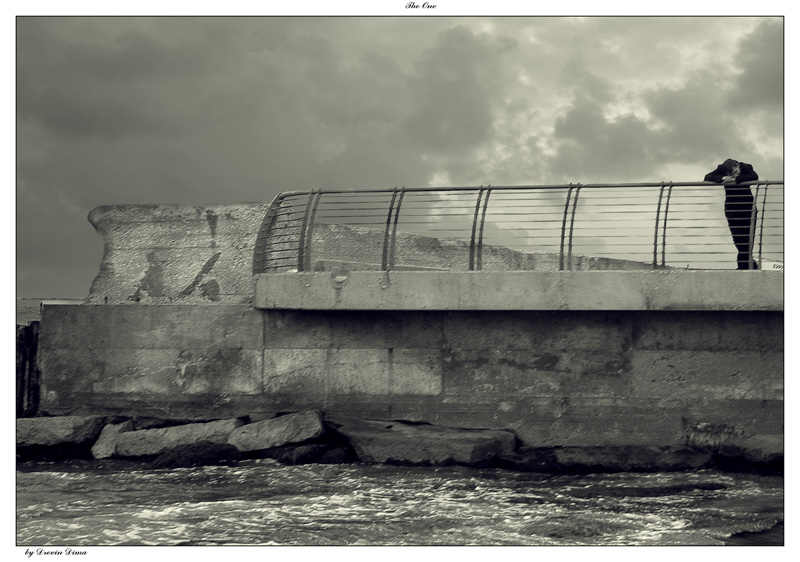 photo "The one" tags: black&white, landscape, clouds
