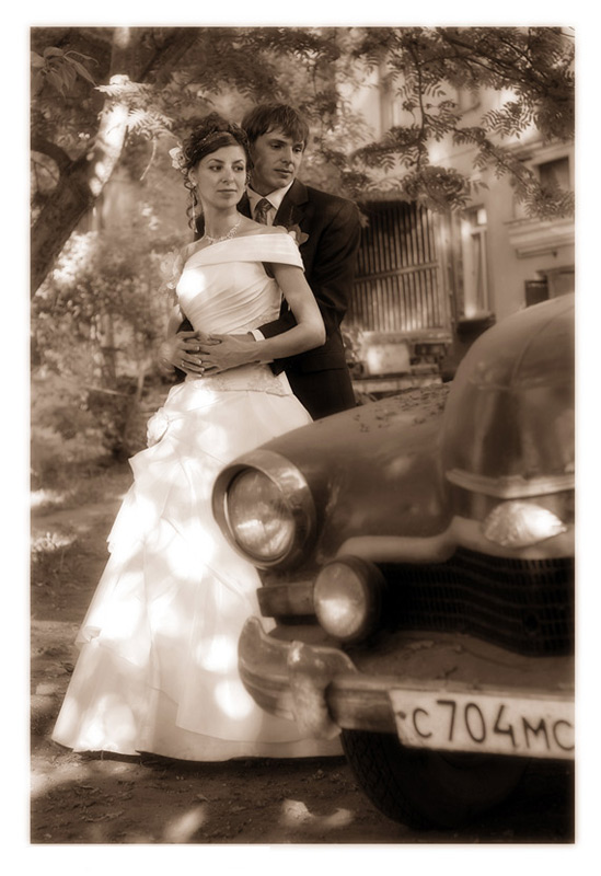 photo "Old wedding picture" tags: black&white, portrait, 