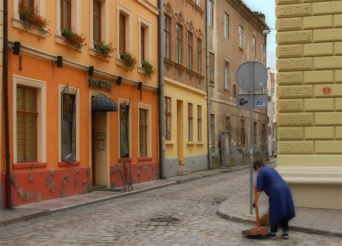 фото "хлопотное утро" метки: архитектура, черно-белые, пейзаж, 