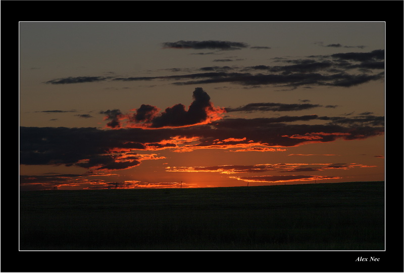 photo "Decline in steppe" tags: landscape, nature, sunset