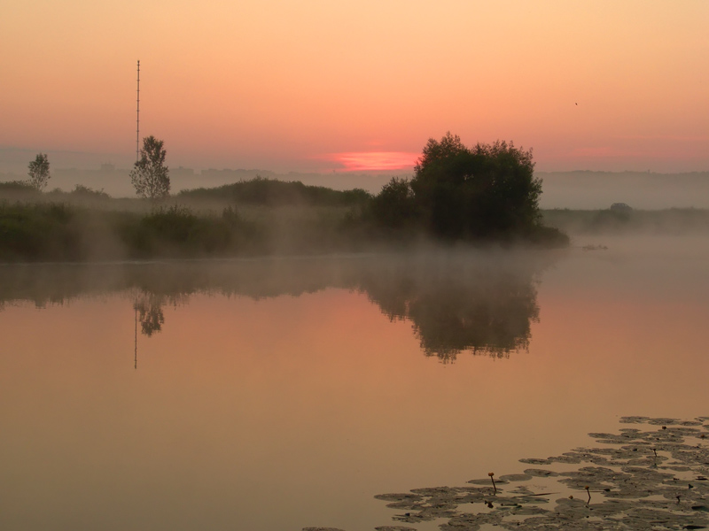 photo "Obninsk morning" tags: landscape, sunset