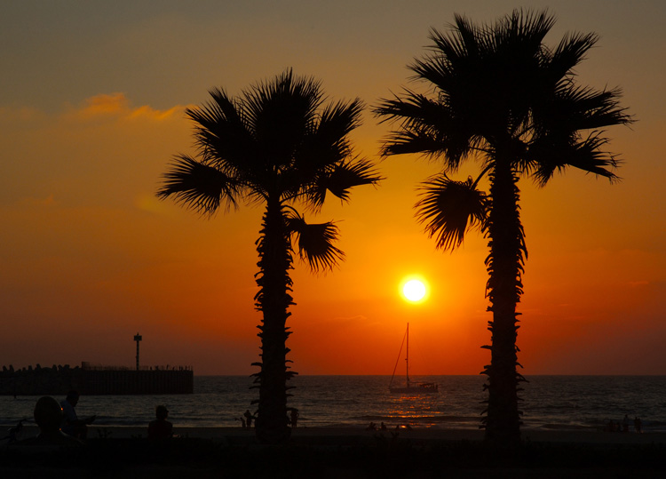 фото "Hot sunset in Marina 2" метки: пейзаж, вода, закат