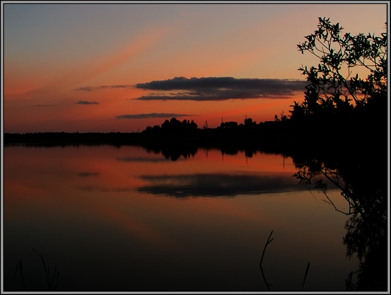 photo "Evening symmetry" tags: landscape, sunset
