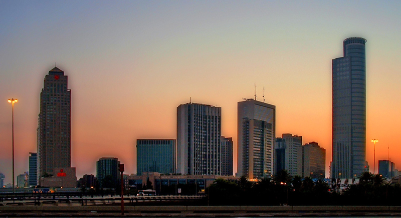photo "Skyscrapers and sunrise..." tags: architecture, landscape, sunset