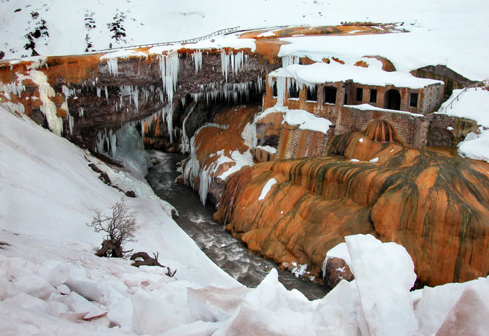 фото "snow at an ice bridge!" метки: пейзаж, горы, зима