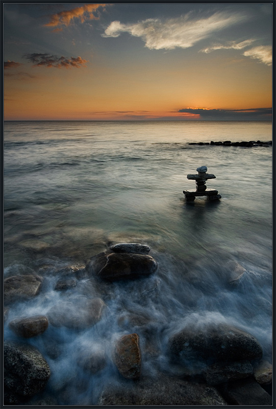 photo "Waterruner" tags: landscape, sunset, water