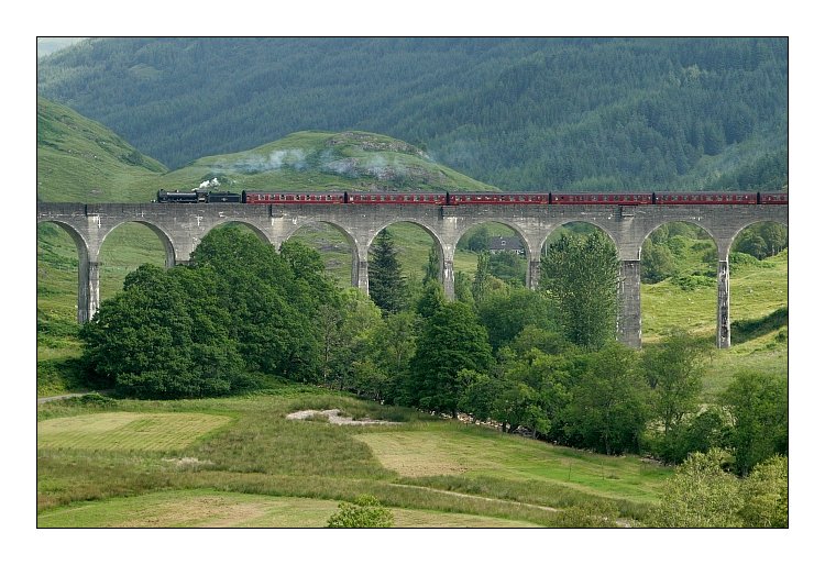 фото "Steam Train - Glenfinnan" метки: пейзаж, 