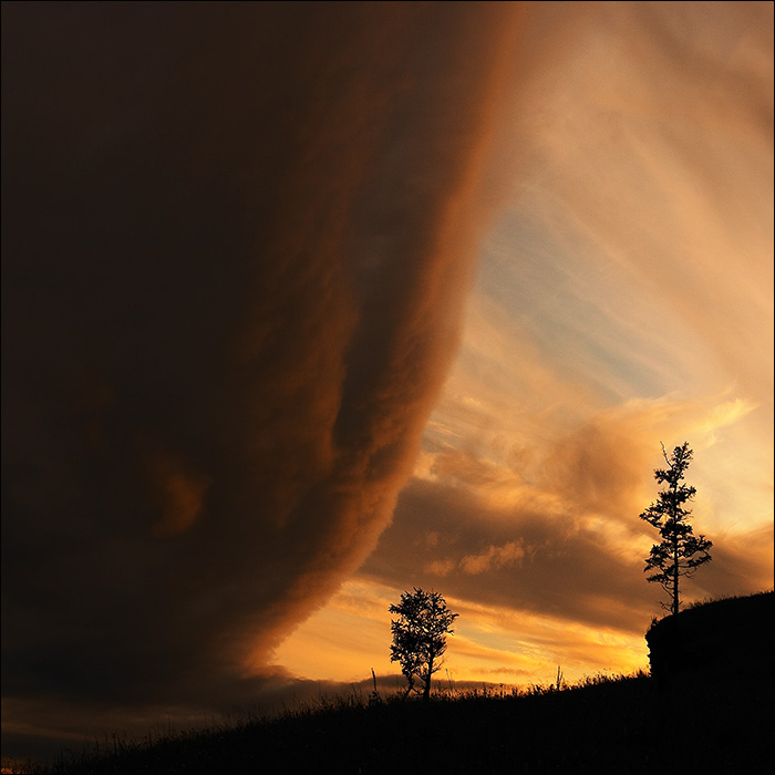 photo "Wall" tags: landscape, clouds, sunset