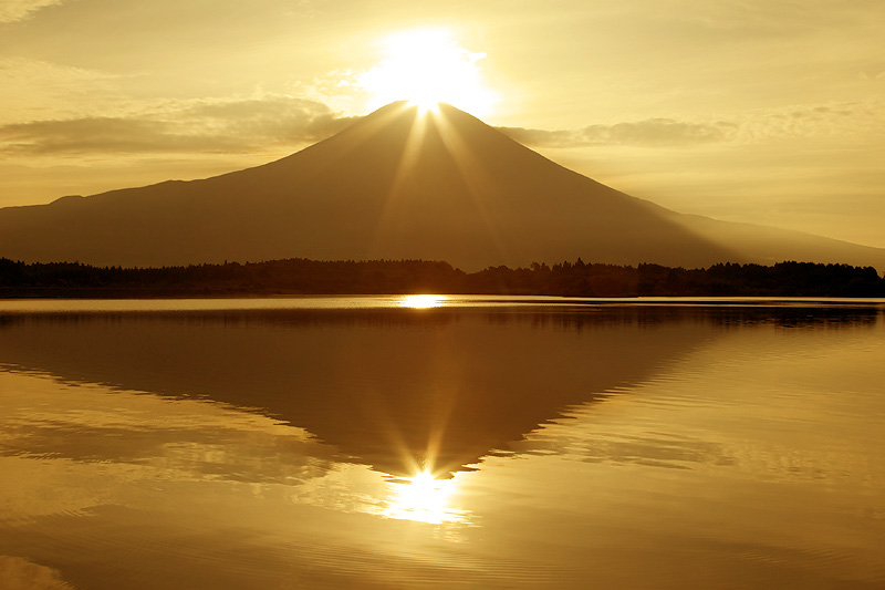 photo "Diamond Fuji II" tags: landscape, mountains, sunset