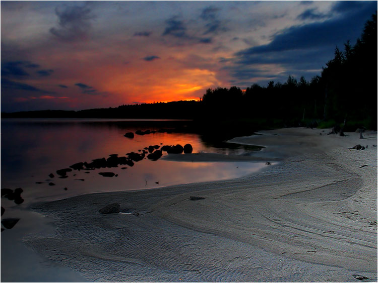 photo "Вечер августа" tags: landscape, sunset, water