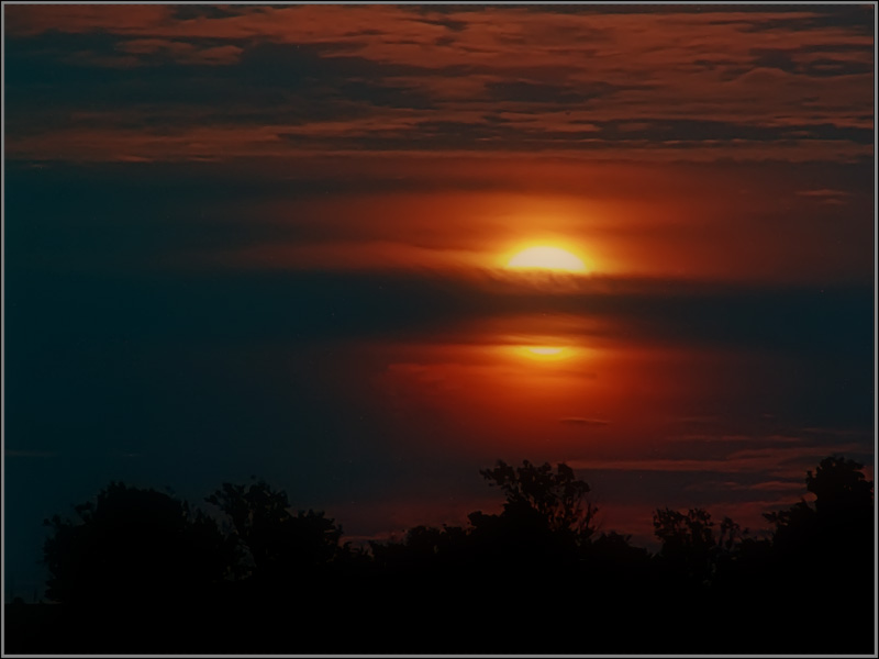 photo "Red moon" tags: landscape, night