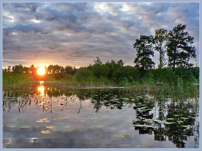 photo "Some minutes..." tags: landscape, clouds, sunset