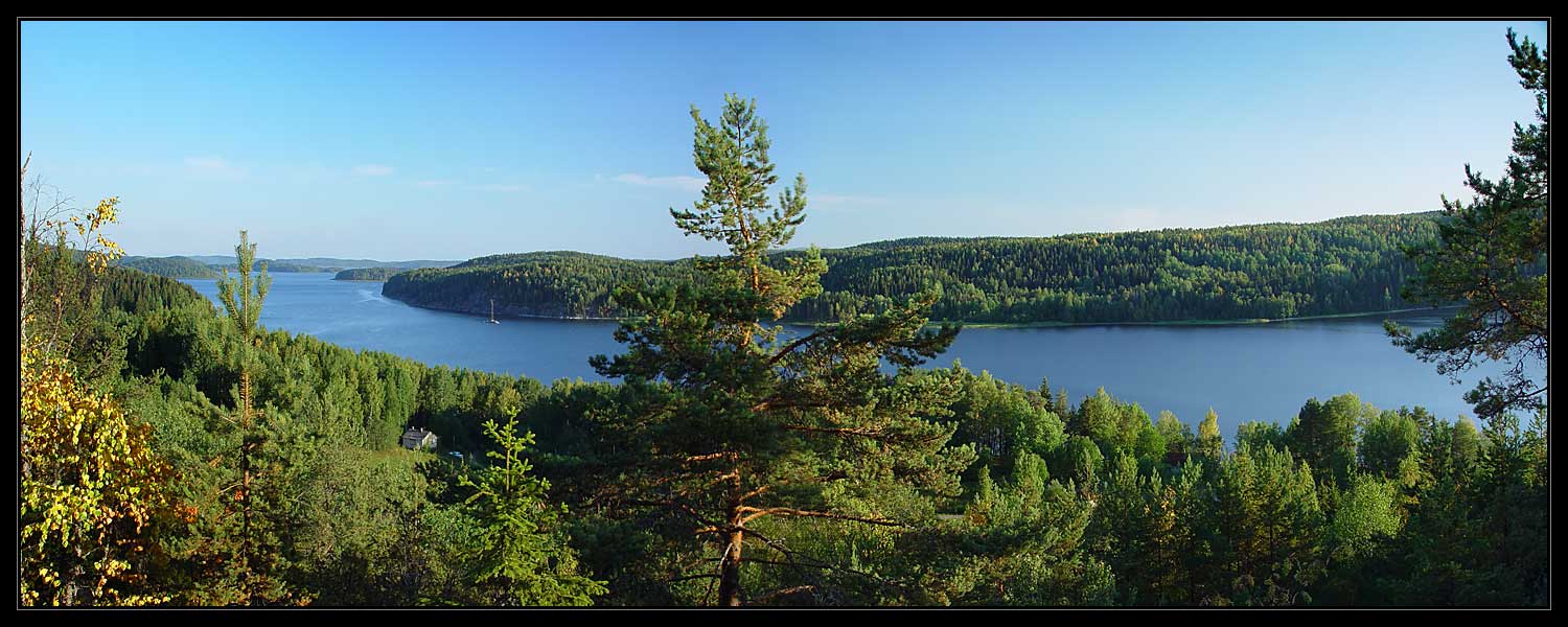 photo "Karelia. Kirjavalahti Bay's panorama" tags: landscape, panoramic, water