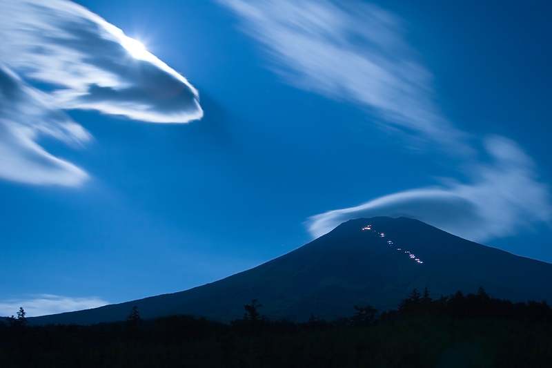 photo "Blue Fuji II" tags: landscape, clouds, mountains