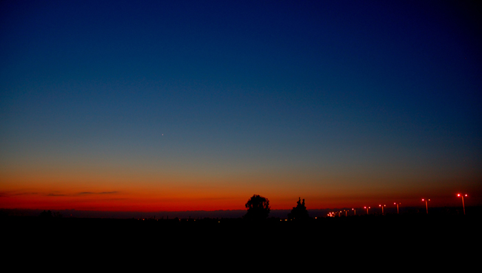 photo "Early Morning Star" tags: landscape, night, sunset