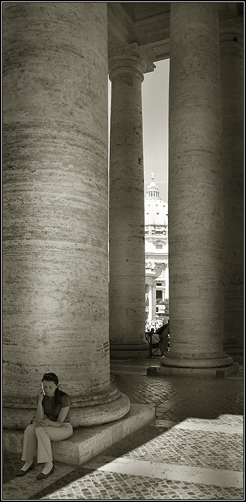 photo "The Eternal City" tags: architecture, black&white, landscape, 