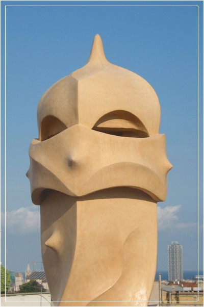 photo "On the roof of la Pedrera in Barcelona (SP)" tags: architecture, travel, landscape, Europe