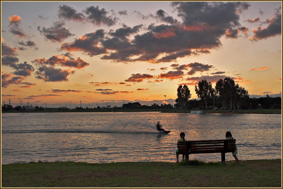 photo "The evening show" tags: landscape, sunset