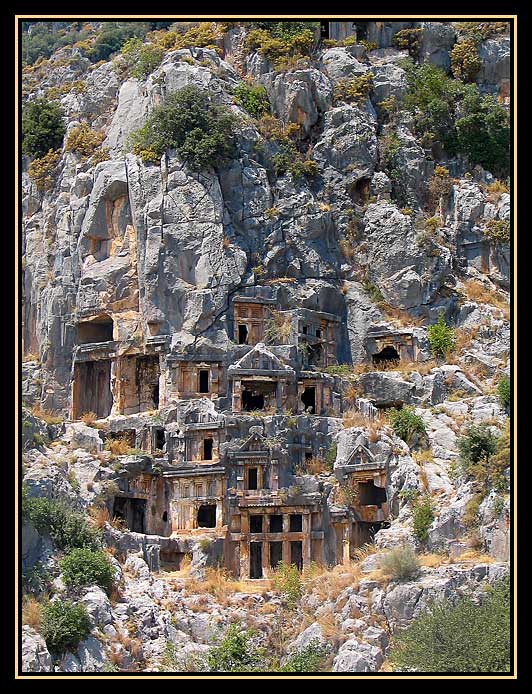 photo "Tombs of Lycia" tags: architecture, travel, landscape, 