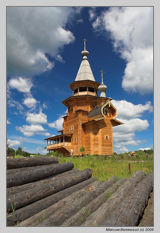 фото "Деревянная церковь" метки: архитектура, пейзаж, лето