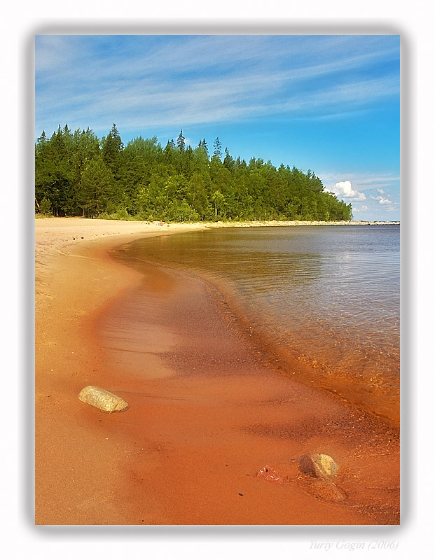 photo "Red coast" tags: landscape, summer, water