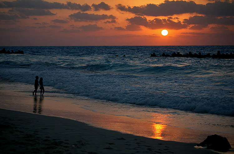 фото "Sunset over the beach 1" метки: пейзаж, путешествия, Африка, закат