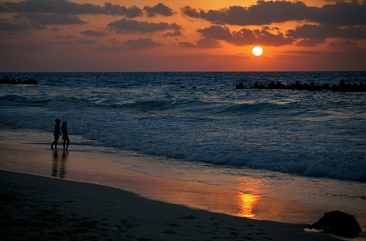 photo "Sunset over the beach 1" tags: landscape, travel, Africa, sunset