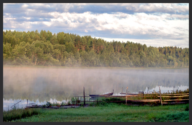 photo "River mist." tags: landscape, clouds, water