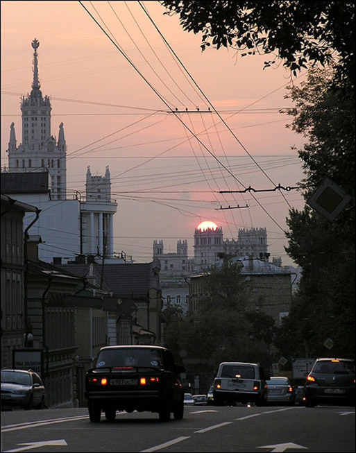 photo "Sunset in Moscow." tags: landscape, sunset