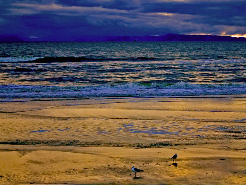 photo "Beach at dusk" tags: landscape, sunset