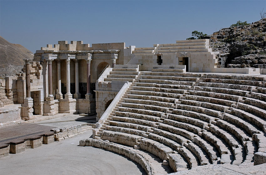 photo "At the ancient Theatre. Beit-She'an" tags: travel, architecture, landscape, 