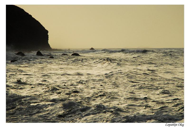 фото "Sunset on Atlantic ocean" метки: пейзаж, вода, закат