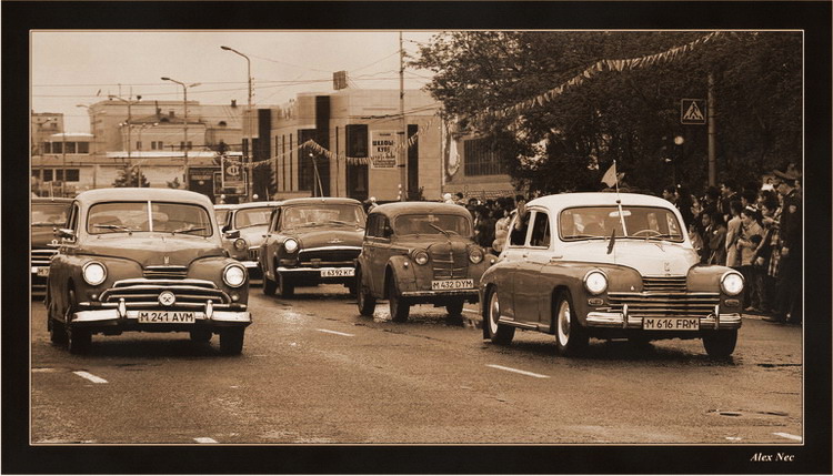 photo "Parade of Autoveterans" tags: reporting, technics, 