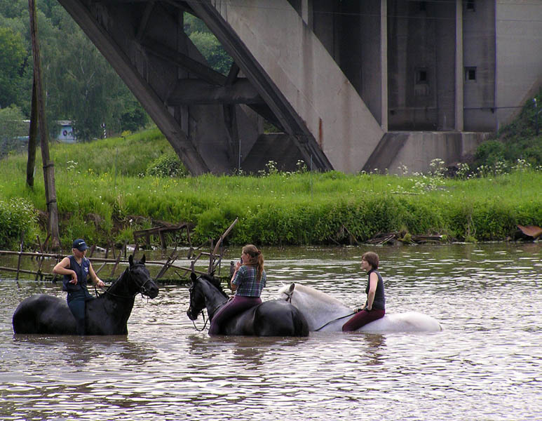 photo "Three maidens under the bridge." tags: genre, reporting, 