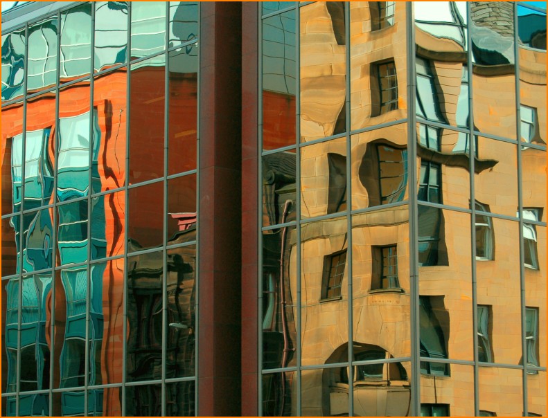 photo "Glasgow Reflections" tags: abstract, architecture, landscape, 