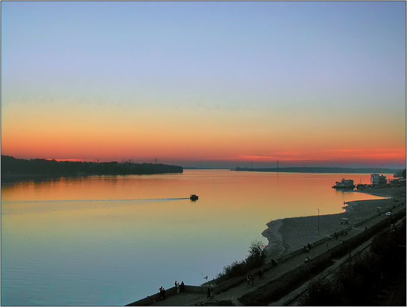 photo "Evening on Volga" tags: landscape, water
