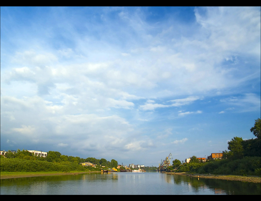 photo "Lengthways across Vologda (8). To live under this sky" tags: landscape, water