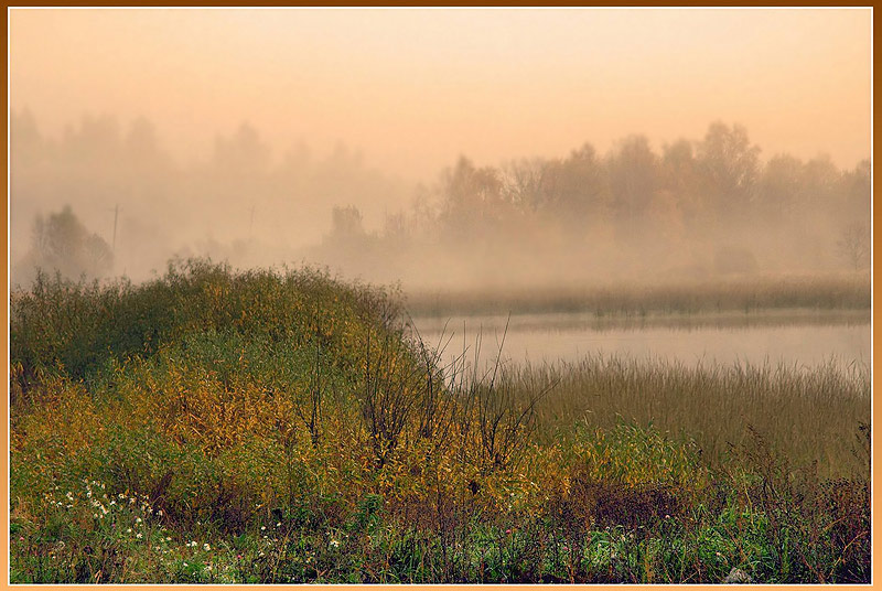 фото "Золотой туман" метки: пейзаж, закат, осень