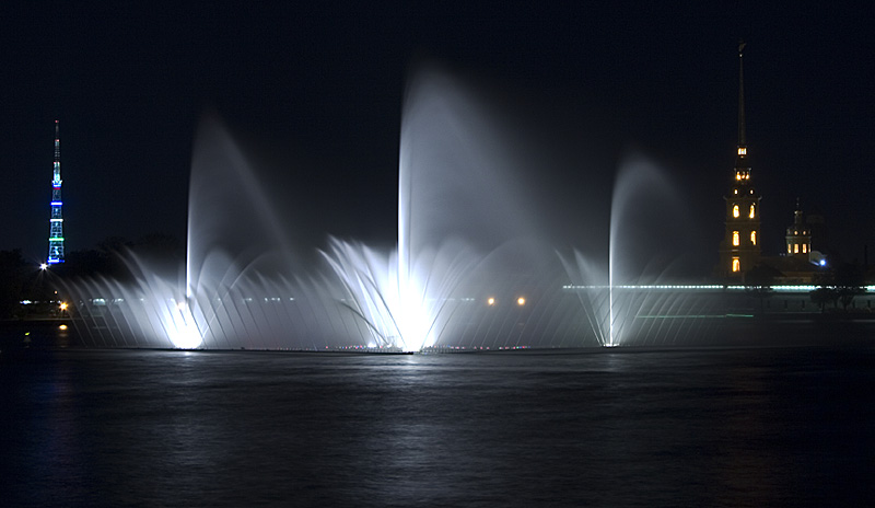 photo "Fountain" tags: landscape, night, water