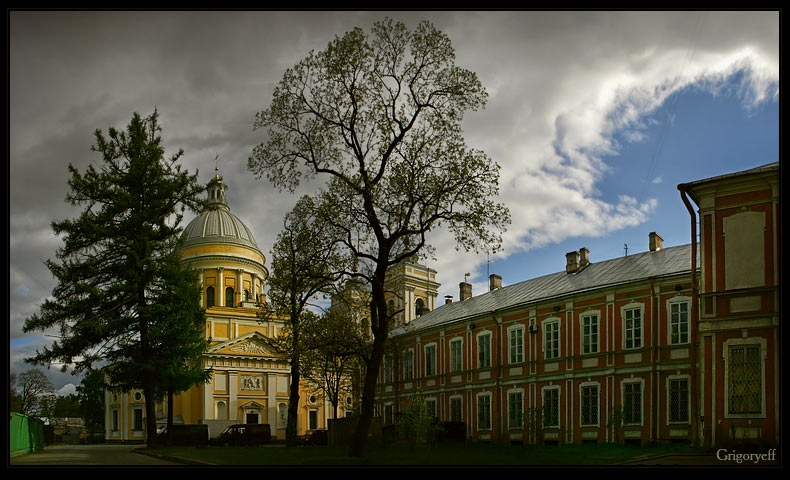 photo "Alexander Nevski monastery. Petersburg" tags: architecture, landscape, clouds