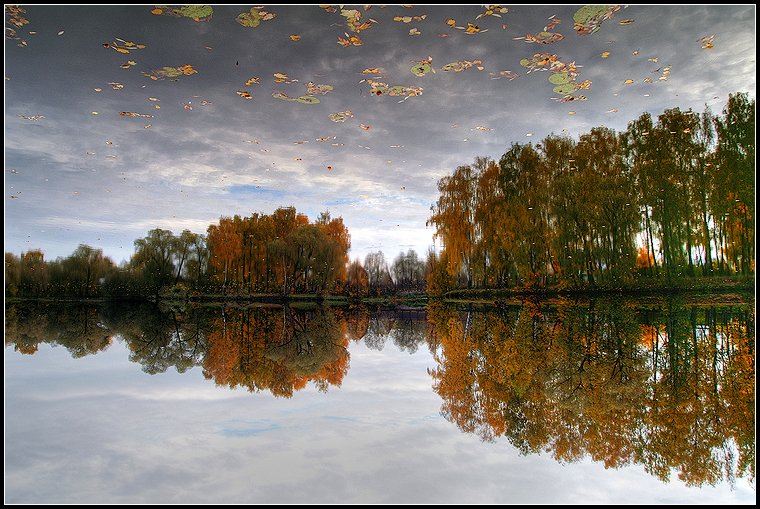 фото "Небо вымокло в пруду" метки: пейзаж, вода, осень