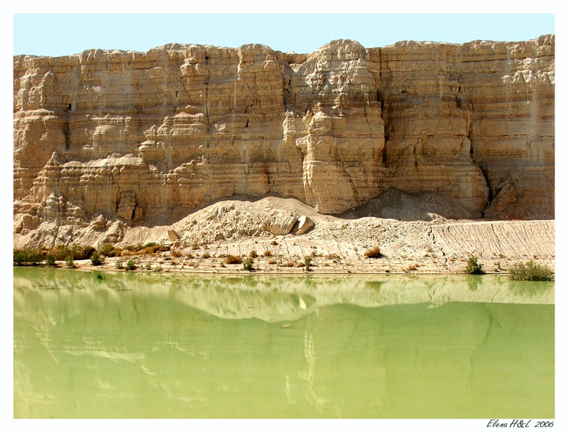 photo "Green water of desert" tags: landscape, mountains, water