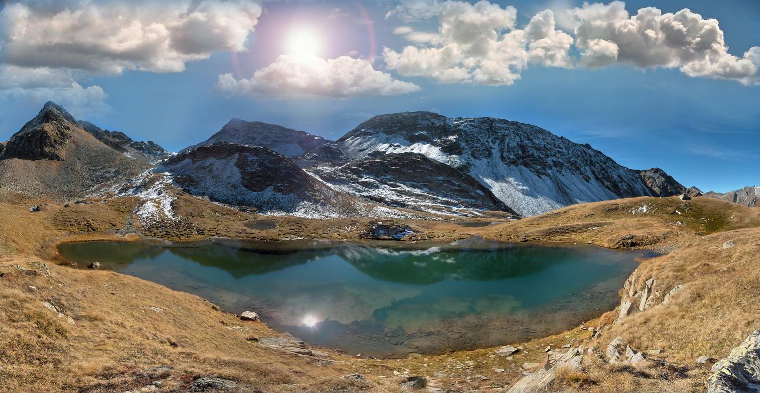фото "210 degrees lake" метки: пейзаж, горы