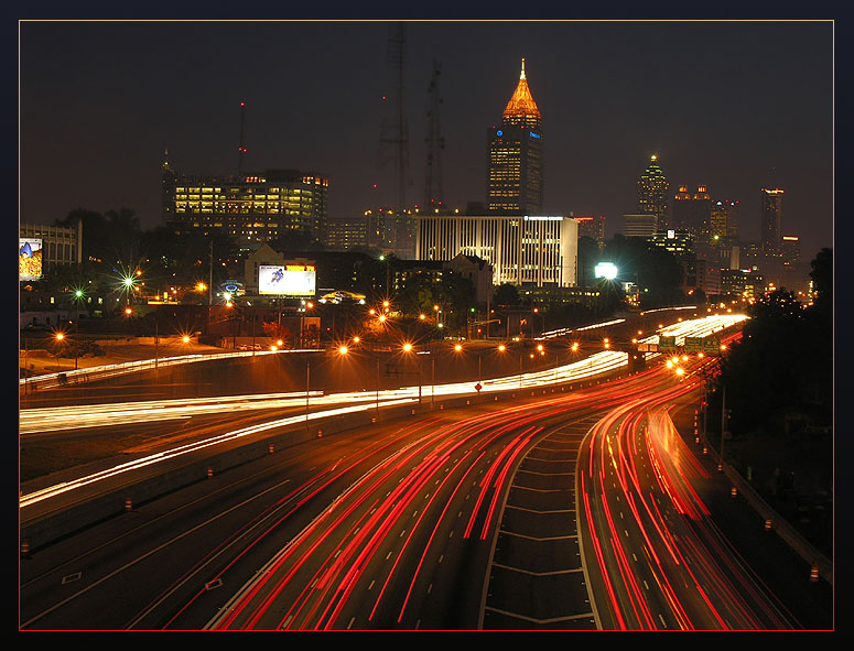 фото "Traffic..." метки: архитектура, пейзаж, ночь