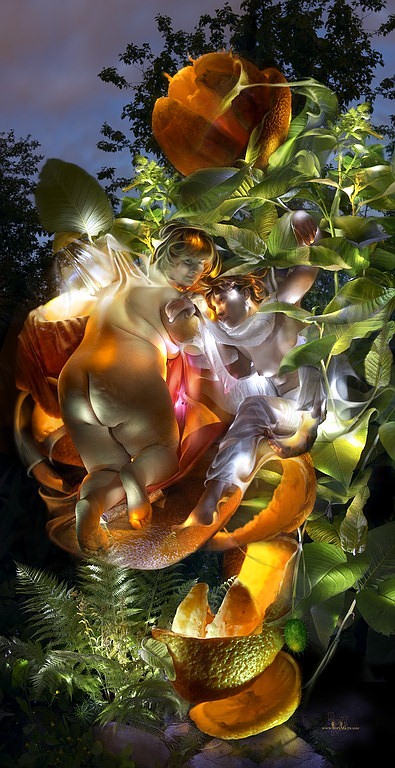 photo "Orange fairies... ("The schedule of light - Verticals")" tags: glamour, digital art, 