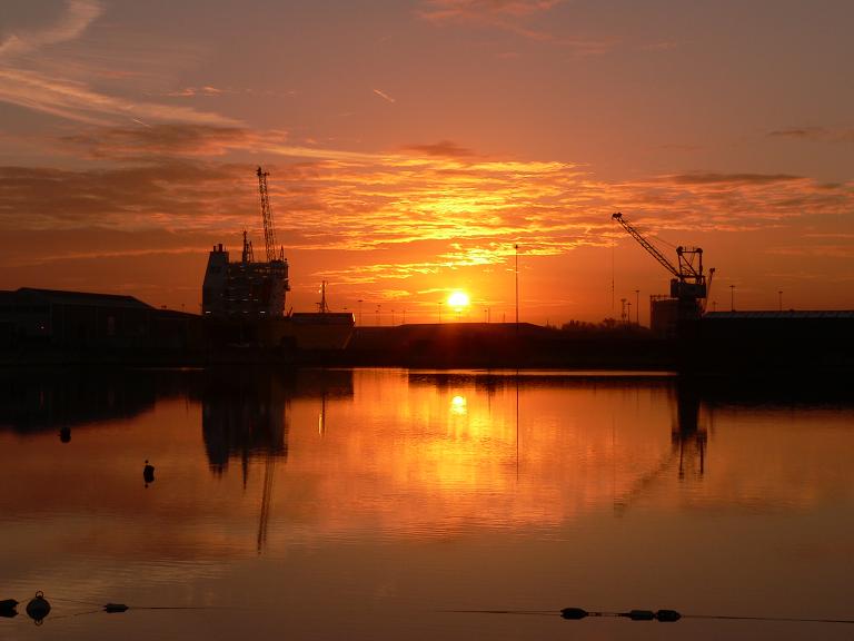 фото "October Sunrise" метки: пейзаж, вода, закат