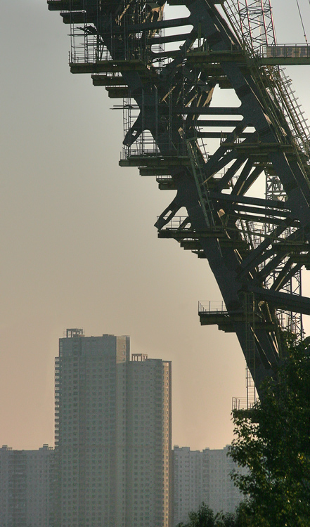 photo "The bridge is under construction..." tags: architecture, landscape, 