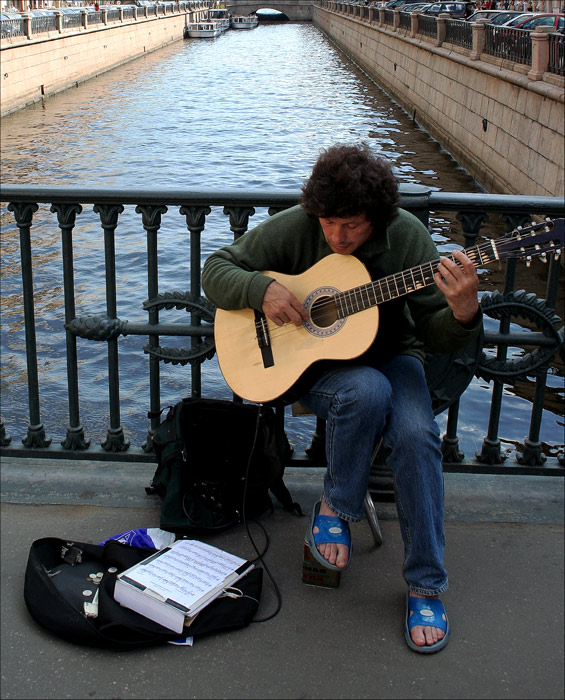 photo "The guitarist" tags: genre, 
