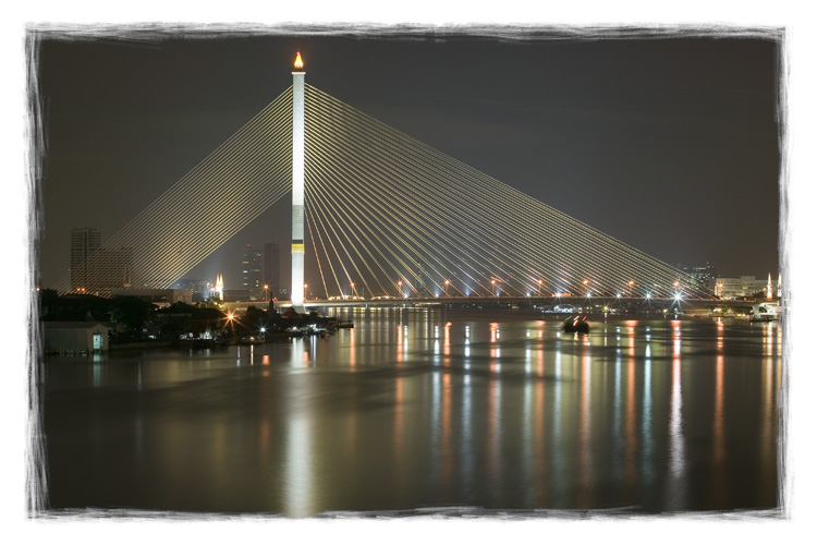 photo "Rama 8 bridge" tags: landscape, travel, Asia, night