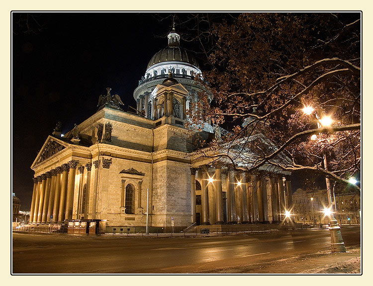 photo "Isaac Cathedral at the night" tags: architecture, landscape, 